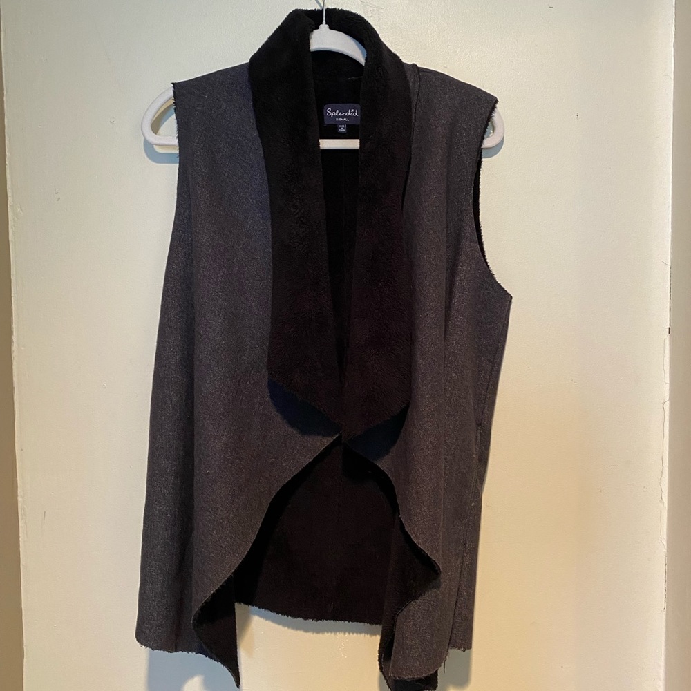Splendid Vest - Black grey fur